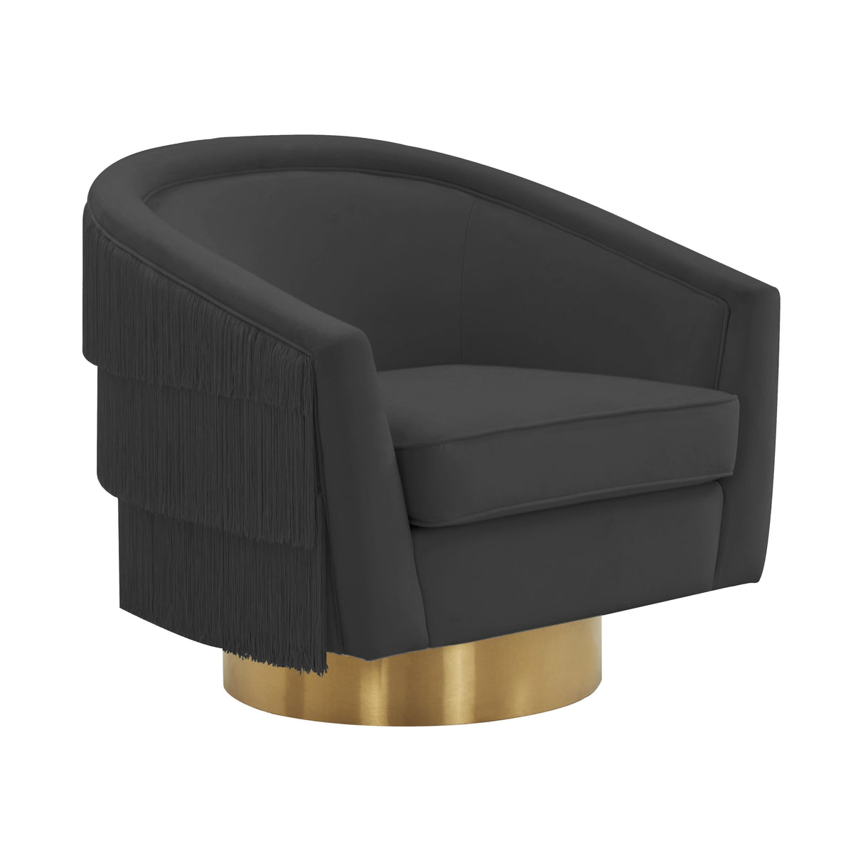 Flapper Velvet Swivel Chair by TOV Furniture at Eve Furniture
