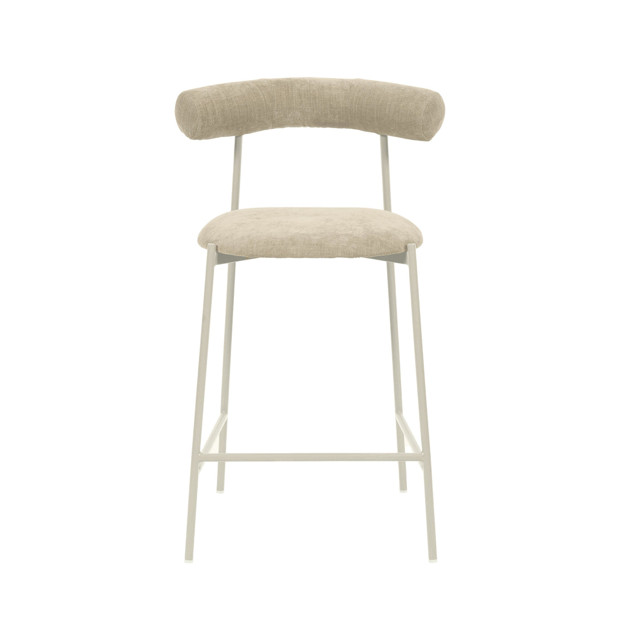 Liliana Performance Velvet Stool by TOV Furniture at Eve Furniture