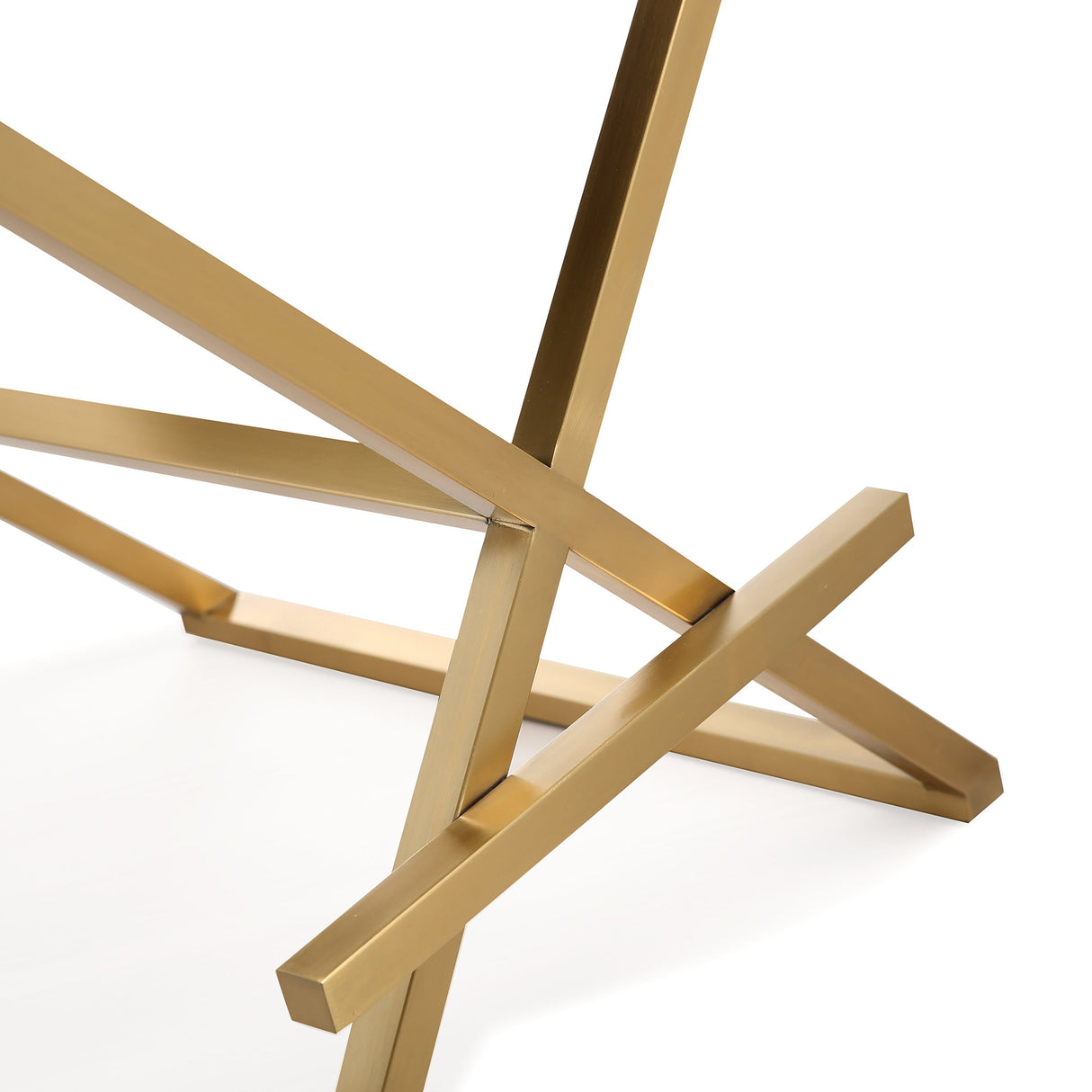 Director Performance Vegan Leather Stool with Gold Base by TOV Furniture at Eve Furniture