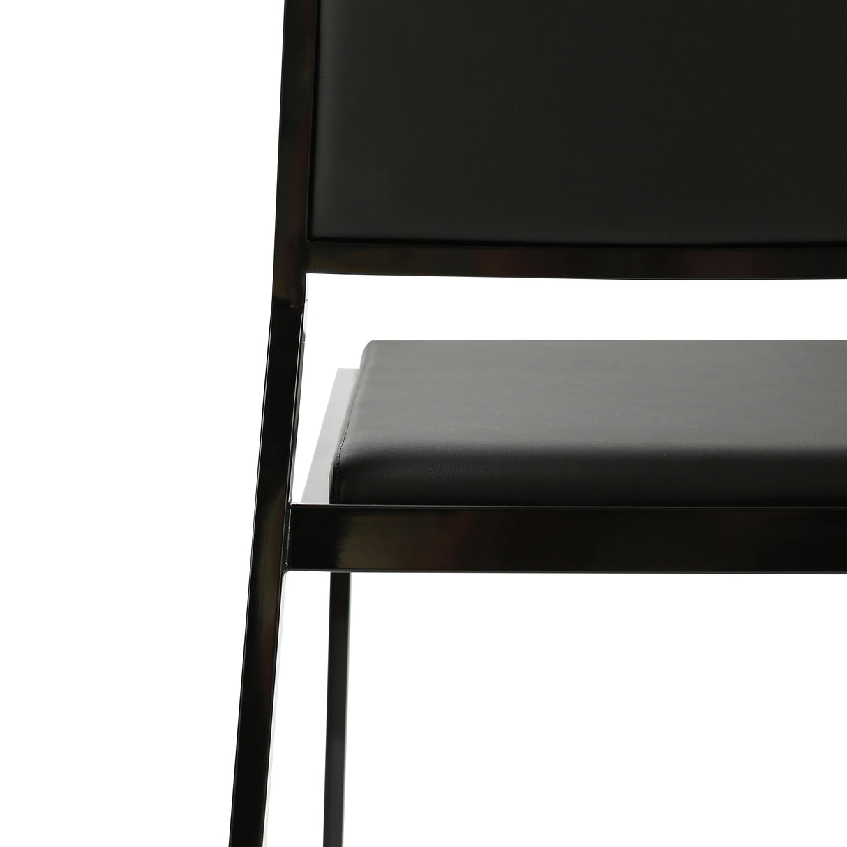 Gale Performance Vegan Leather Stackable Stool - Set of 2 by TOV Furniture at Eve Furniture