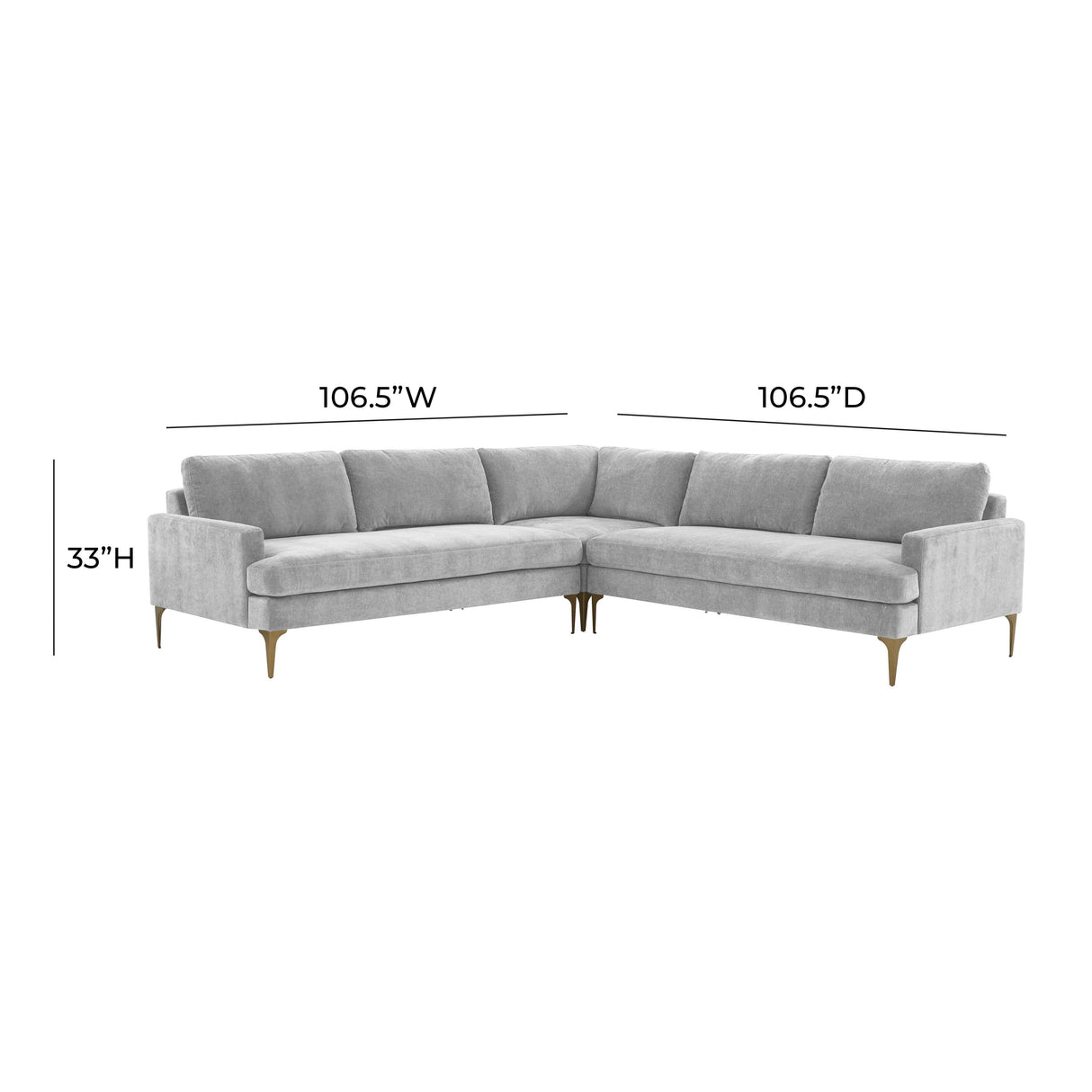 Serena Velvet L-Sectional by TOV Furniture at Eve Furniture