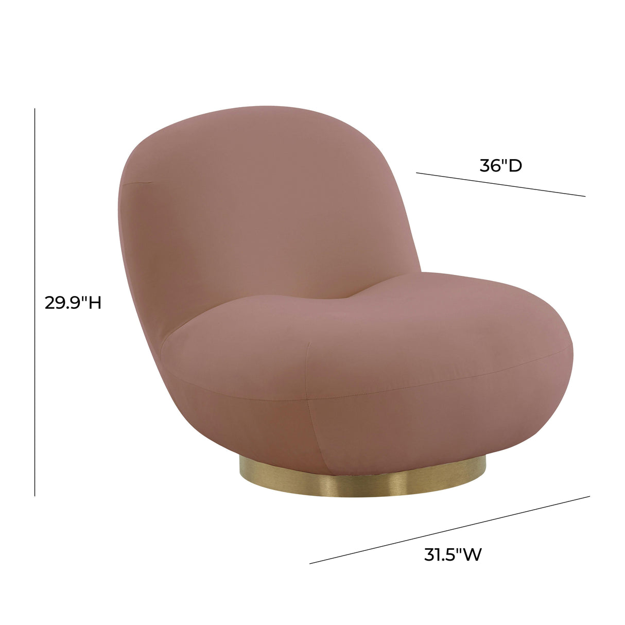 Emily Swivel Chair by TOV Furniture at Eve Furniture