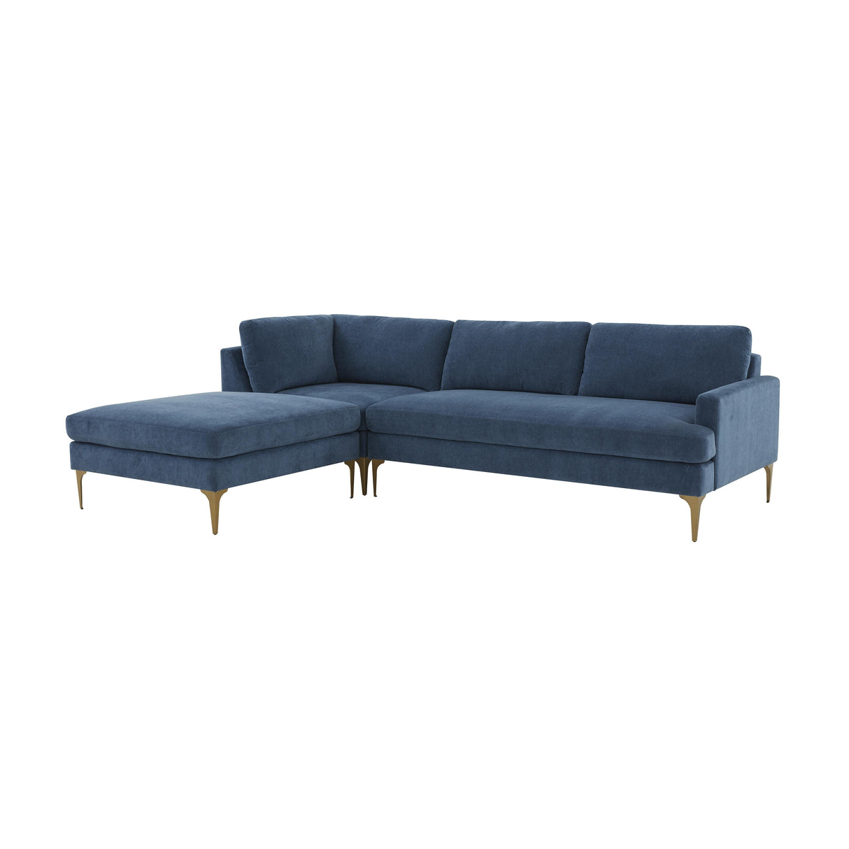 Serena Velvet Chaise Sectional by TOV Furniture at Eve Furniture