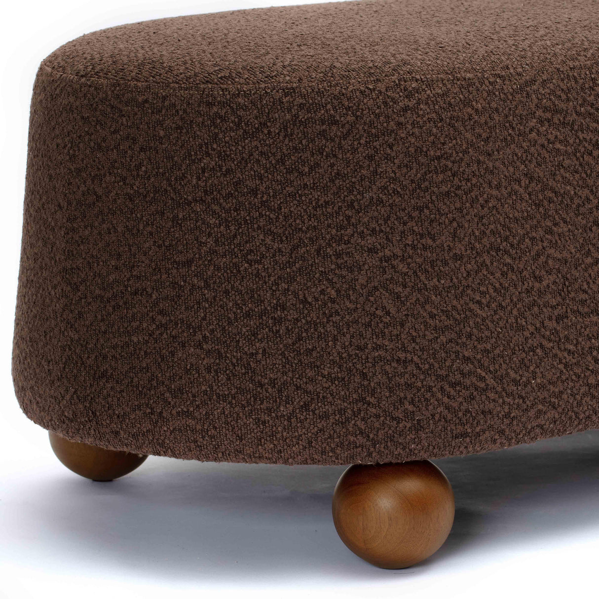 Jaine Boucle Large Ottoman by TOV Furniture at Eve Furniture