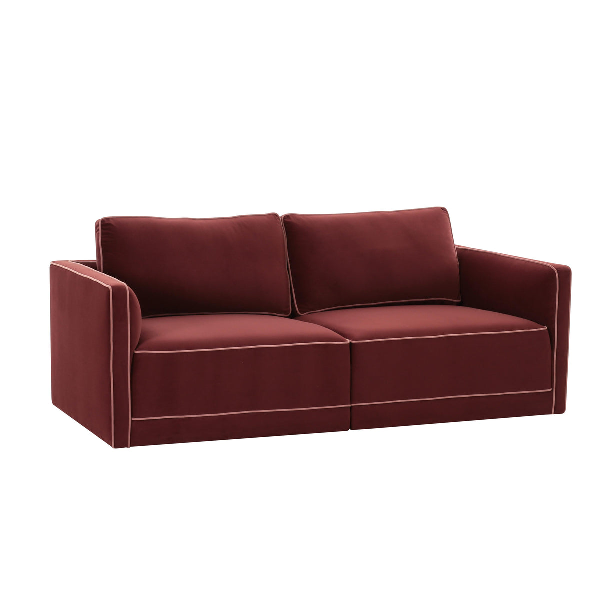 Willow Velvet Modular Loveseat by TOV Furniture at Eve Furniture
