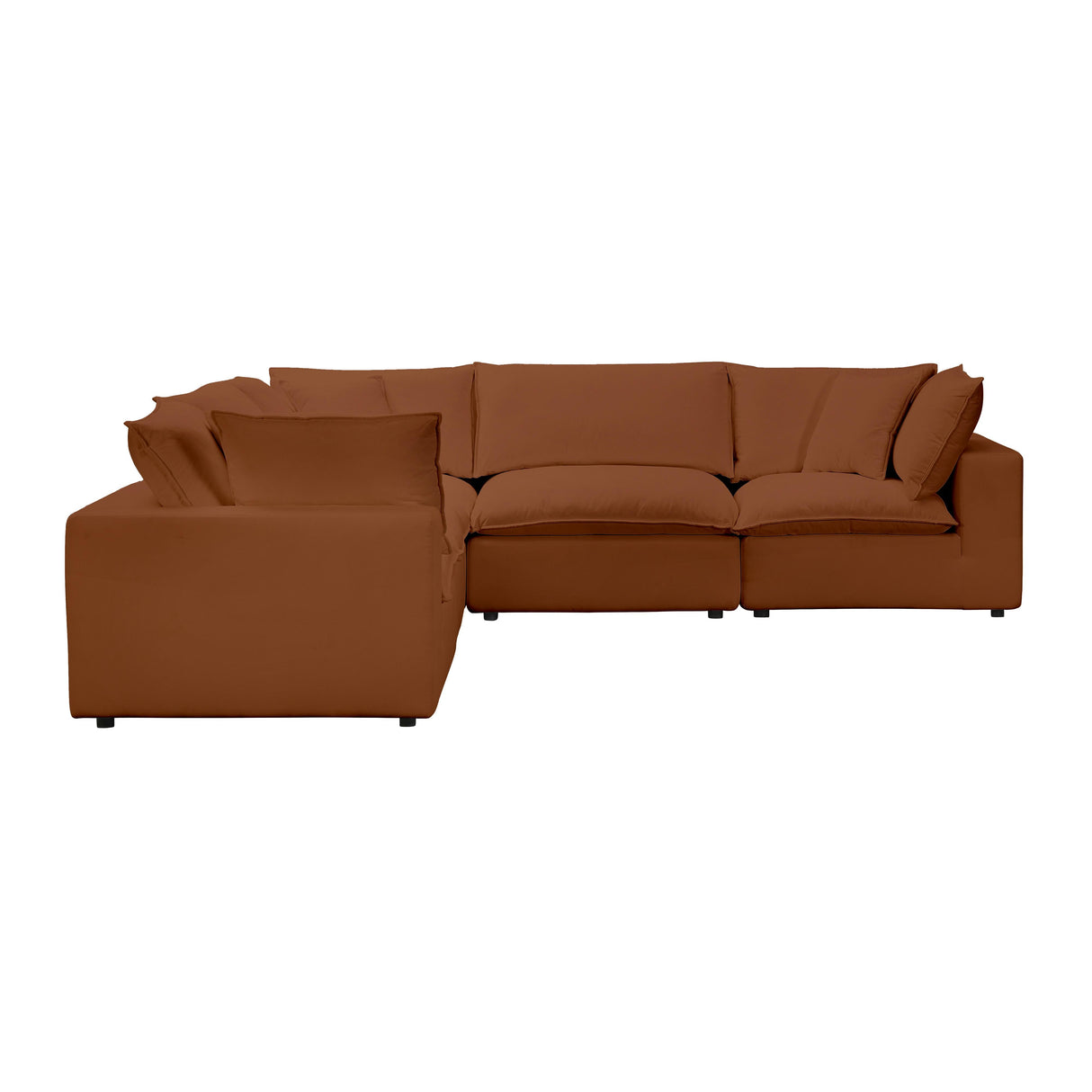 Cali Performance Fabric Modular 5-Piece L-Sectional by TOV Furniture at Eve Furniture