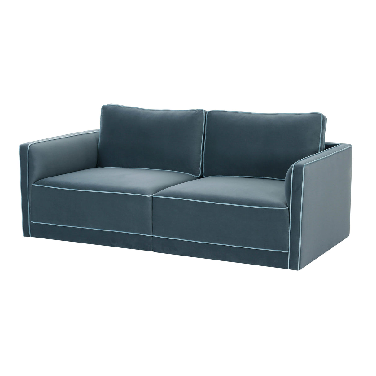 Willow Velvet Modular Loveseat by TOV Furniture at Eve Furniture