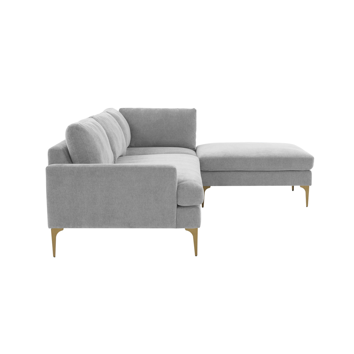 Serena Velvet Chaise Sectional by TOV Furniture at Eve Furniture