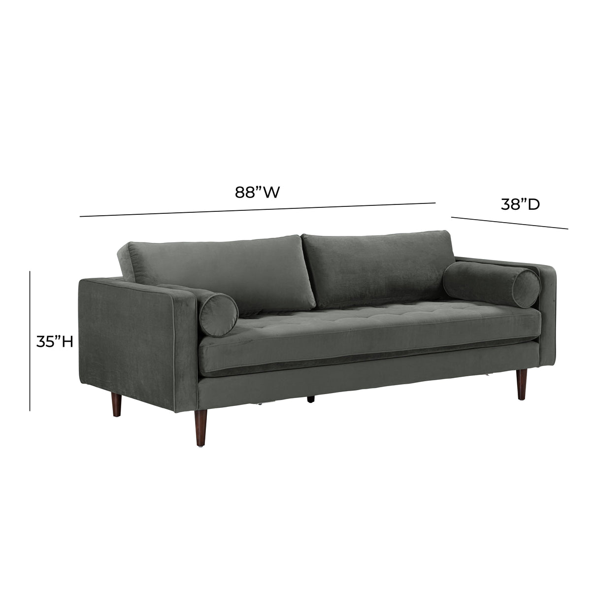 Cave Velvet Sofa by TOV Furniture at Eve Furniture