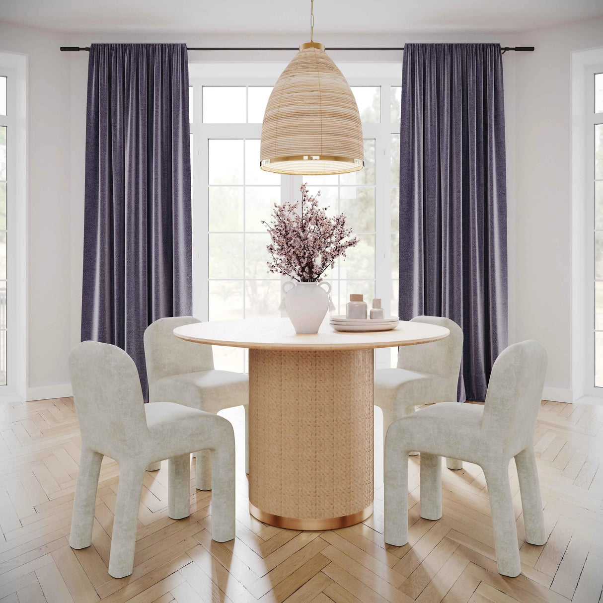 Kelsey Rattan Pendant Lamp by TOV Furniture at Eve Furniture