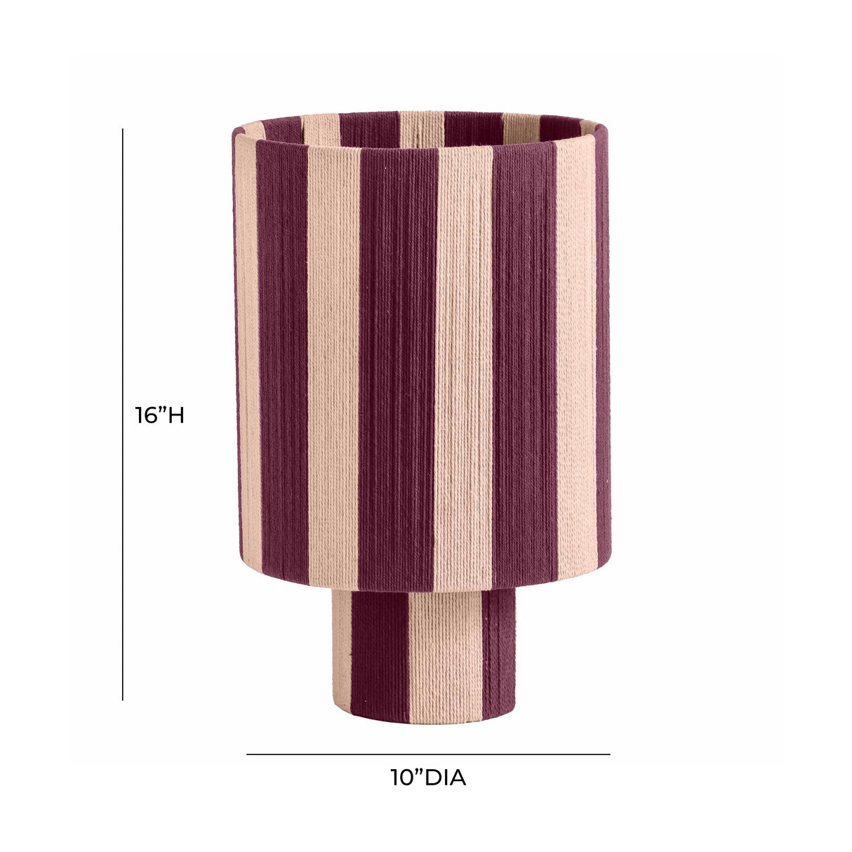 Guinevere Striped Cotton Table Lamp by TOV Furniture at Eve Furniture