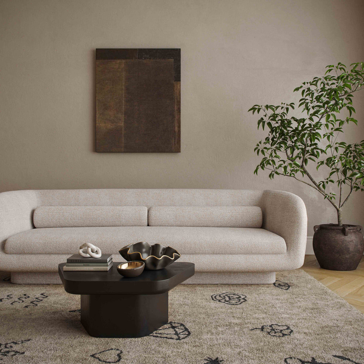 Yoko Black Coffee Table by TOV Furniture at Eve Furniture