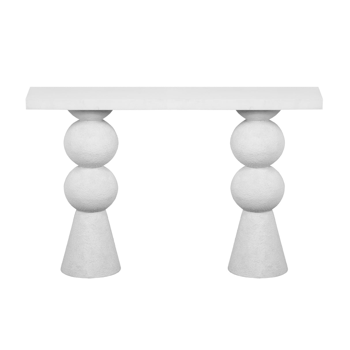 Lupita White Console Table by TOV Furniture at Eve Furniture