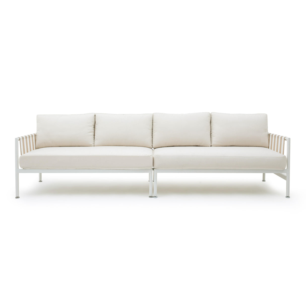 Dunes Cream Outdoor 110" Sofa by TOV Furniture at Eve Furniture