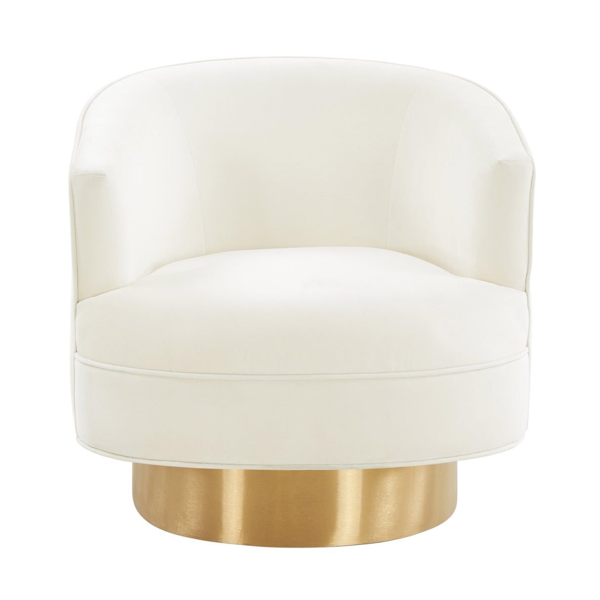 Stella Cream Velvet Swivel Chair by Inspire Me! Home Decor by TOV Furniture at Eve Furniture
