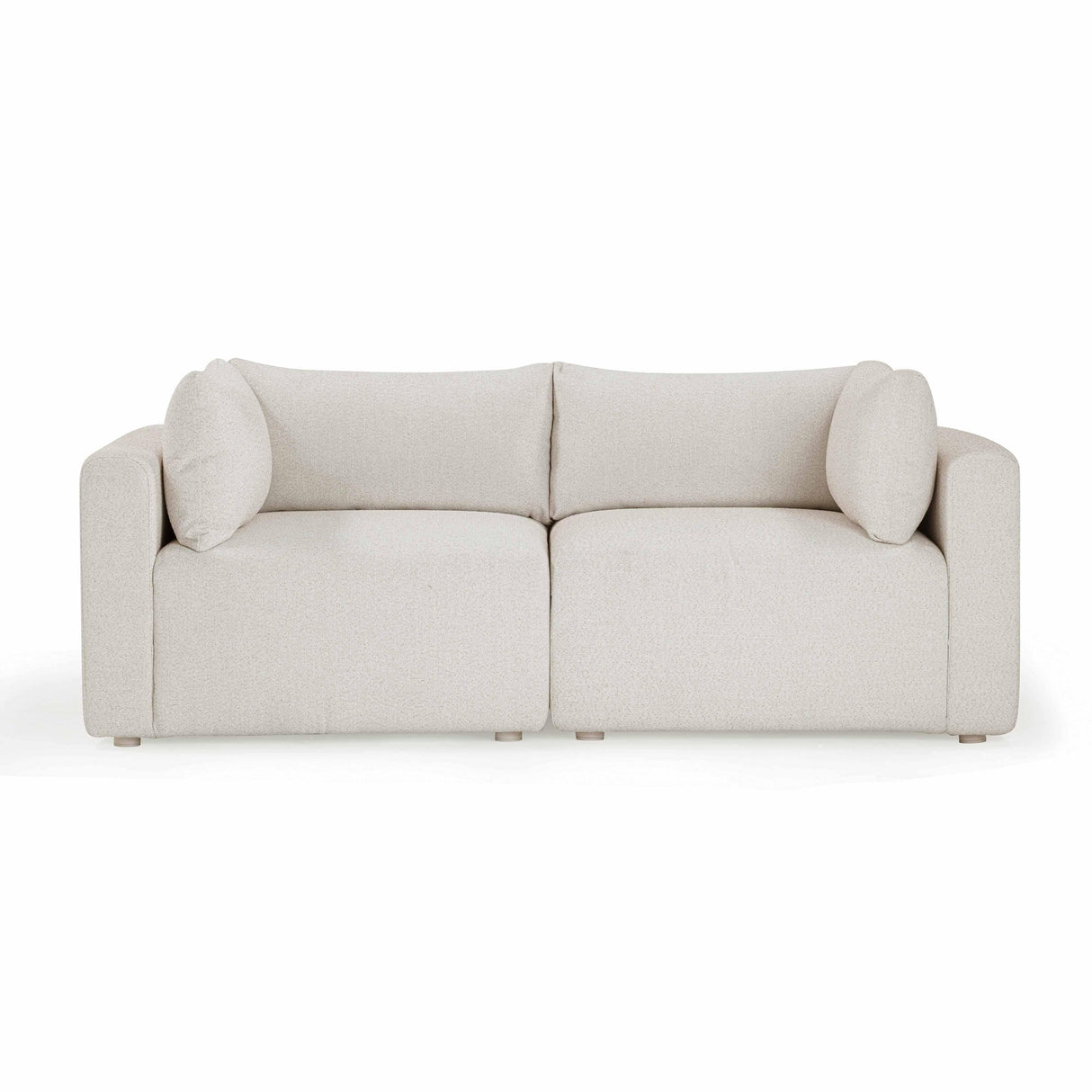 Hangover Cream Outdoor Modular Loveseat by TOV Furniture at Eve Furniture