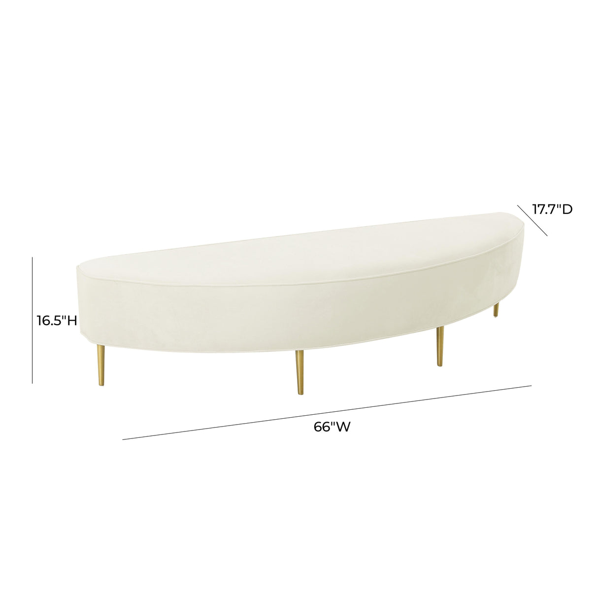 Bianca Velvet Bench by TOV Furniture at Eve Furniture