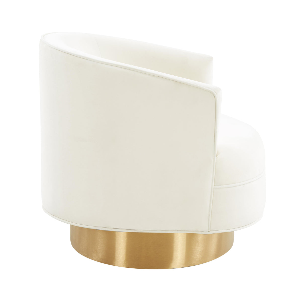 Stella Cream Velvet Swivel Chair by Inspire Me! Home Decor by TOV Furniture at Eve Furniture