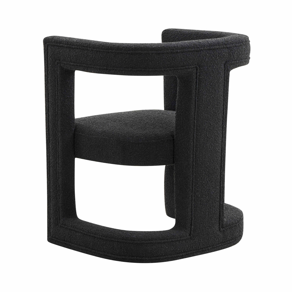 Ada Black Boucle Chair by TOV Furniture at Eve Furniture