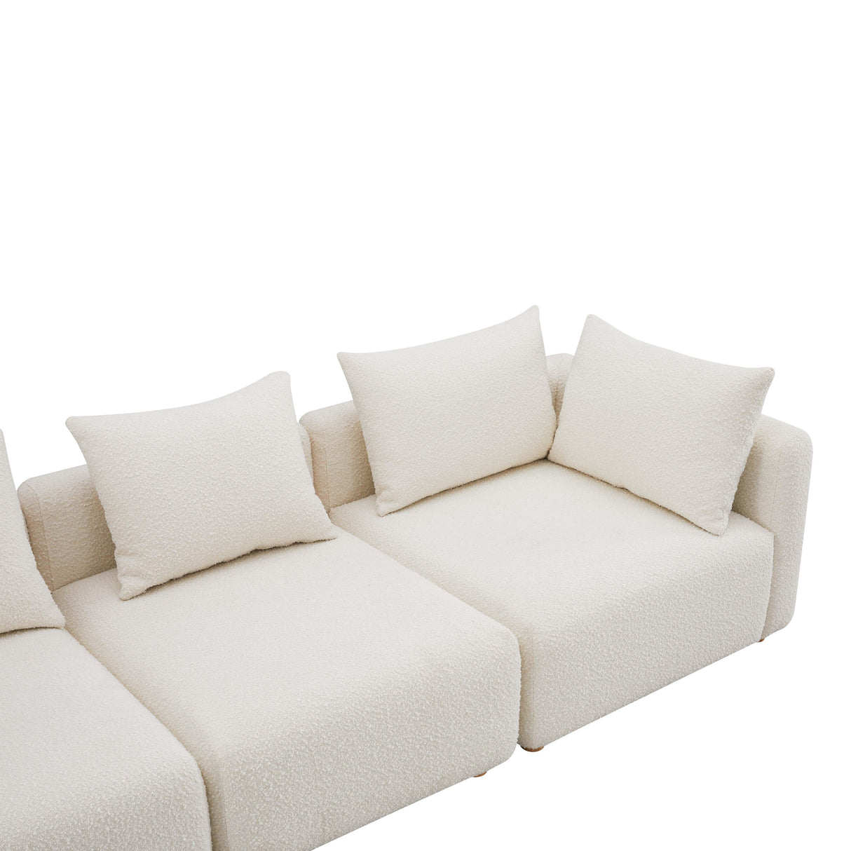 Hangover Cream Boucle Sofa by TOV Furniture at Eve Furniture