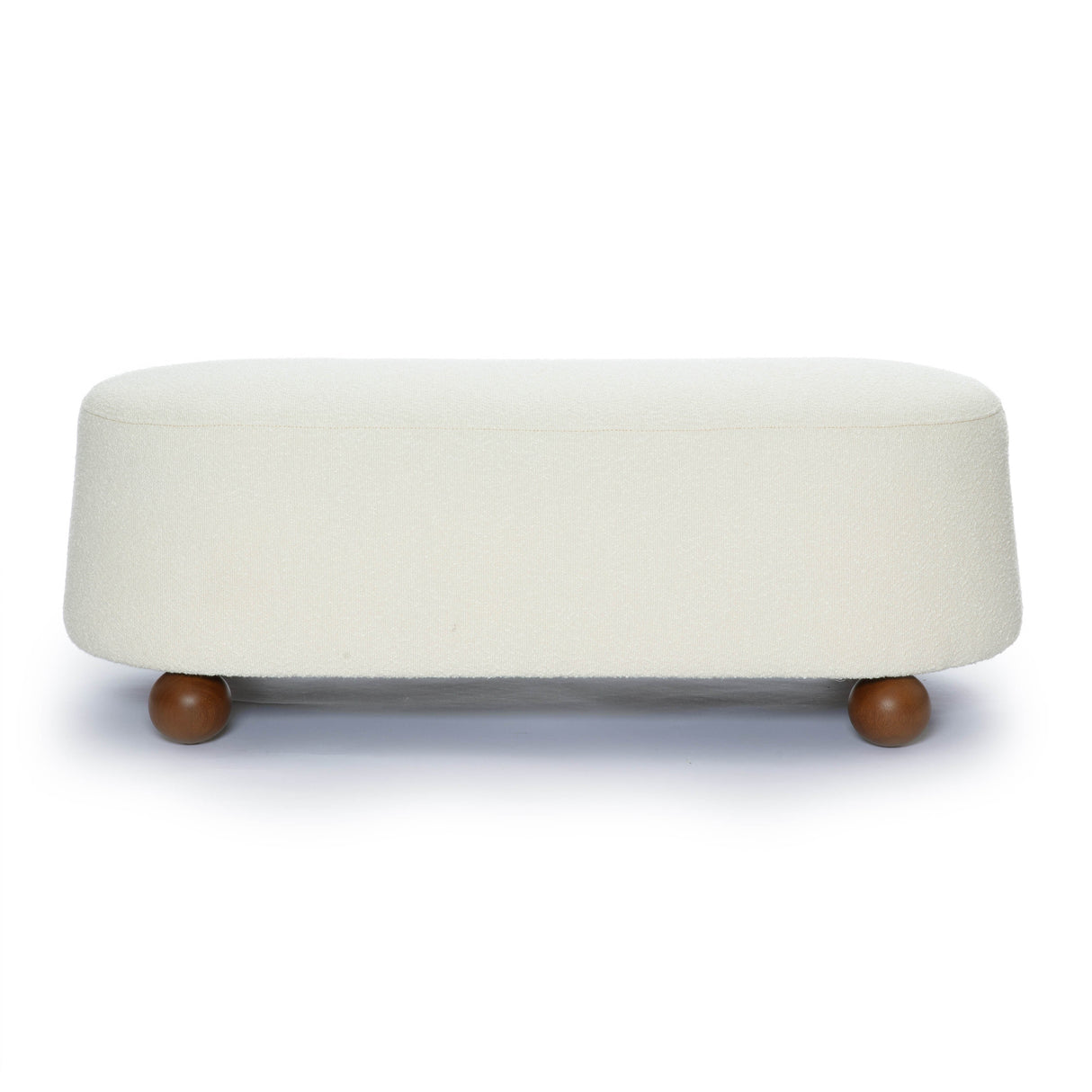 Jaine Boucle Large Ottoman by TOV Furniture at Eve Furniture
