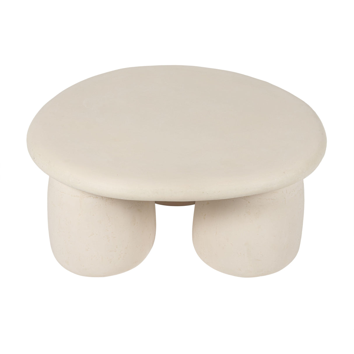 Rahul Cream Round Coffee Table by TOV Furniture at Eve Furniture