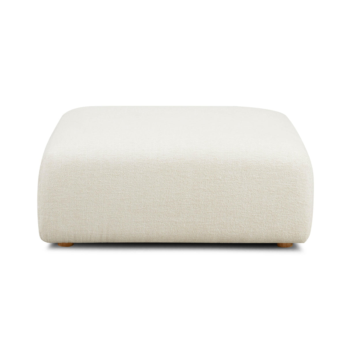 Hangover Heavy Textured Fabric Ottoman by TOV Furniture at Eve Furniture