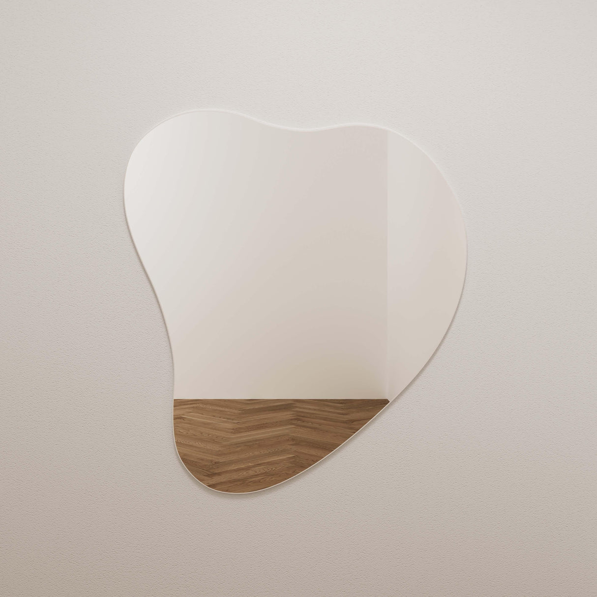 Phoebe LED Teardrop Wall Mirror by TOV Furniture at Eve Furniture