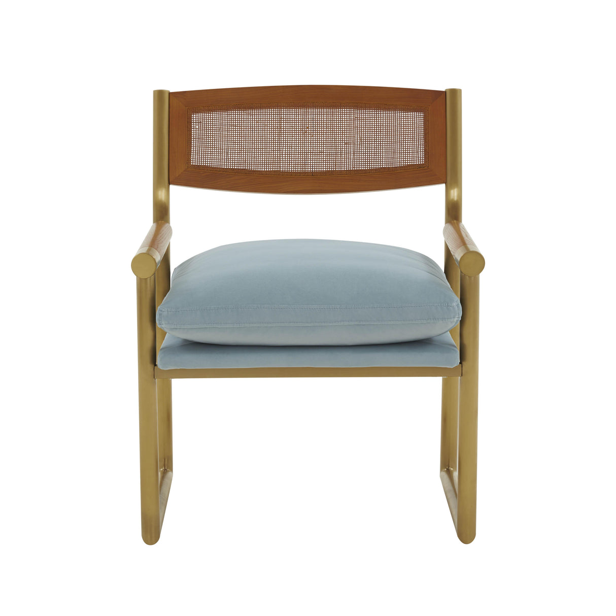 Harlow Rattan Velvet Chair by TOV Furniture at Eve Furniture