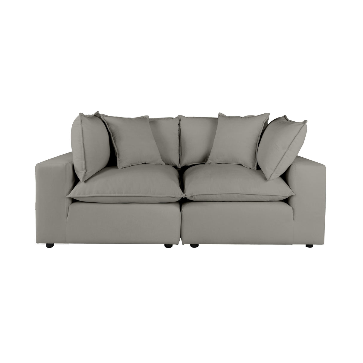 Cali Performance Fabric Modular Loveseat by TOV Furniture at Eve Furniture