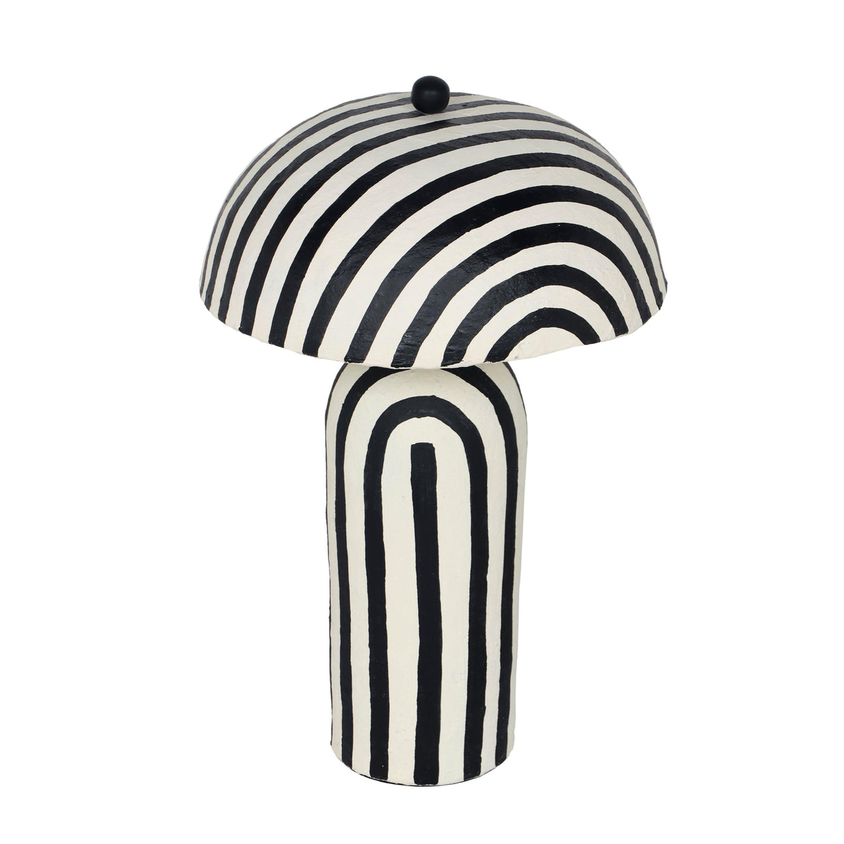 Maiori Striped Papier Mache Table Lamp by TOV Furniture at Eve Furniture