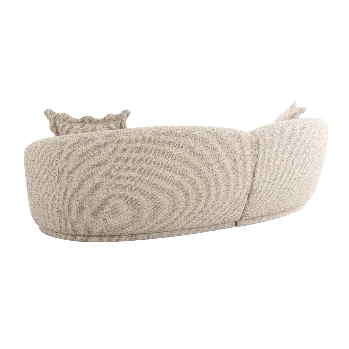 Marion Two-Tone Textured Boucle 4 Person Sectional by TOV Furniture at Eve Furniture