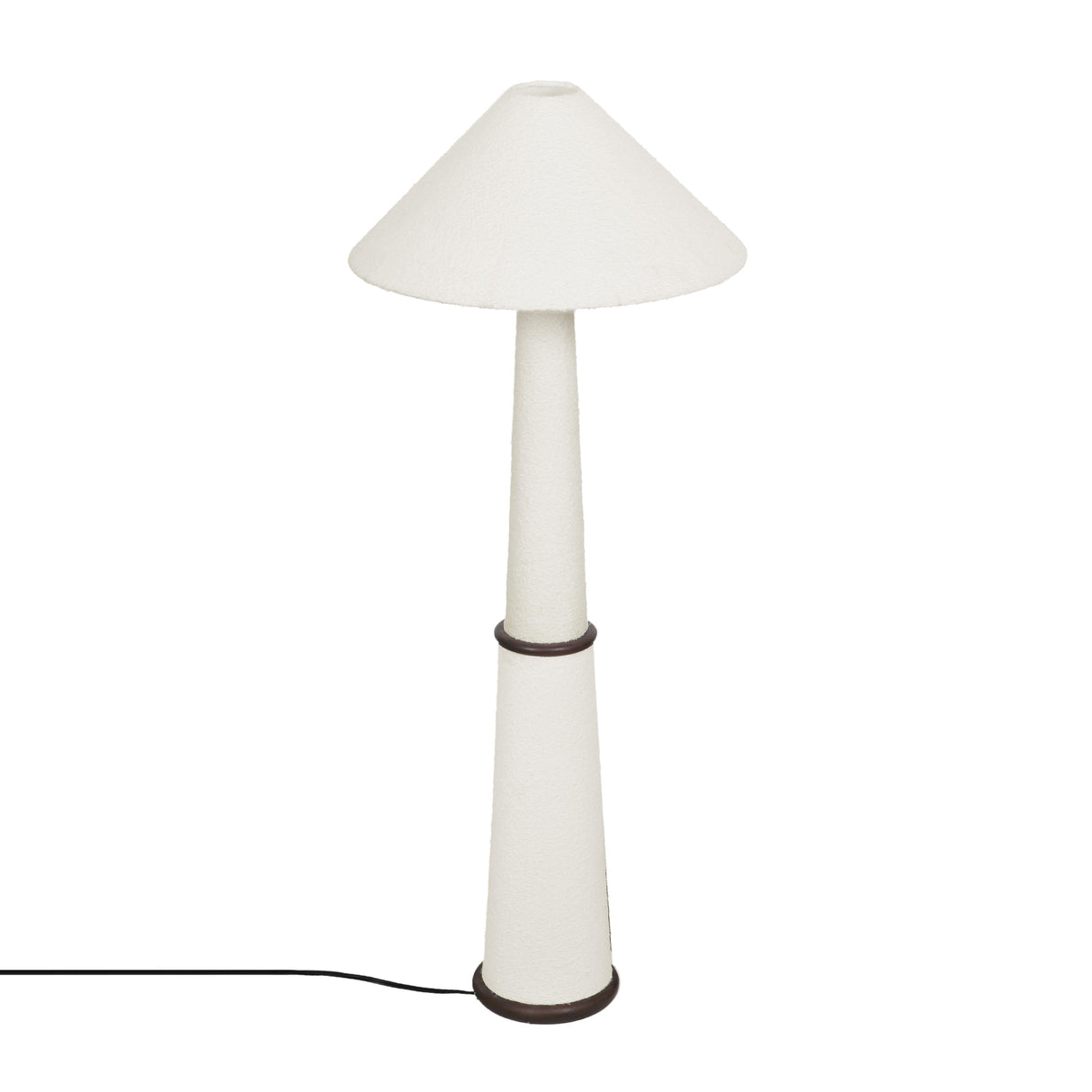 Faith White Boucle Floor Lamp by TOV Furniture at Eve Furniture
