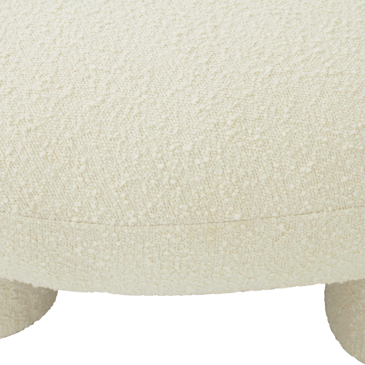 Discus Boucle Ottoman by TOV Furniture at Eve Furniture