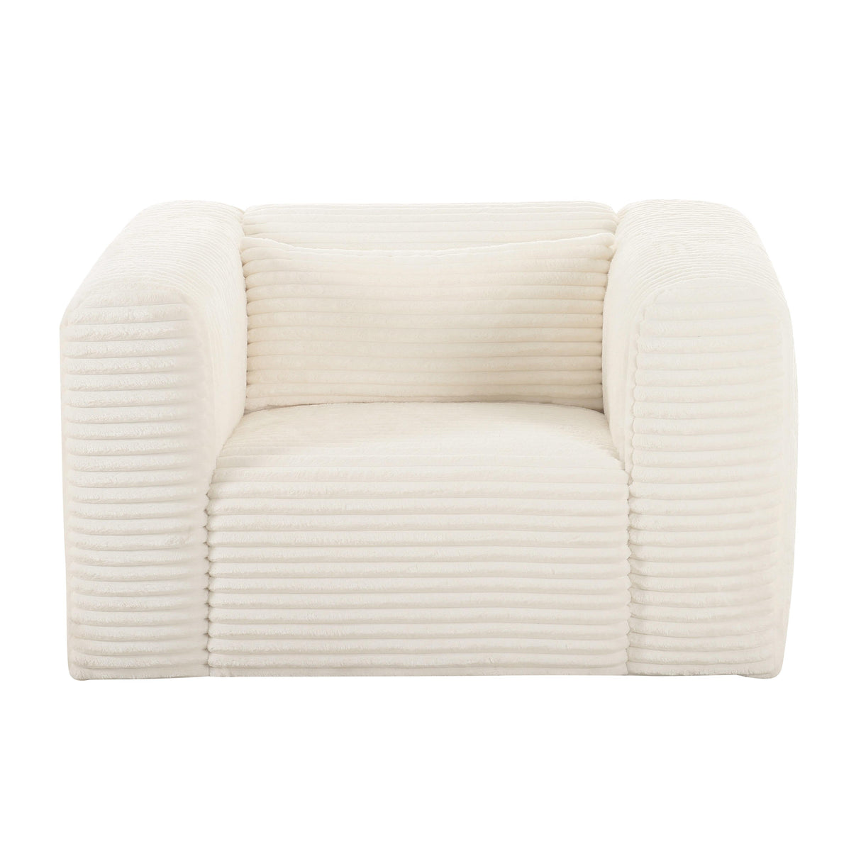 Tarra Fluffy Oversized Corduroy Armchair by TOV Furniture at Eve Furniture