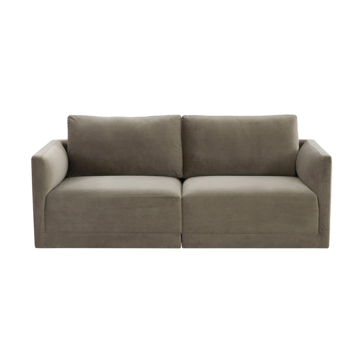 Willow Velvet Modular Loveseat by TOV Furniture at Eve Furniture