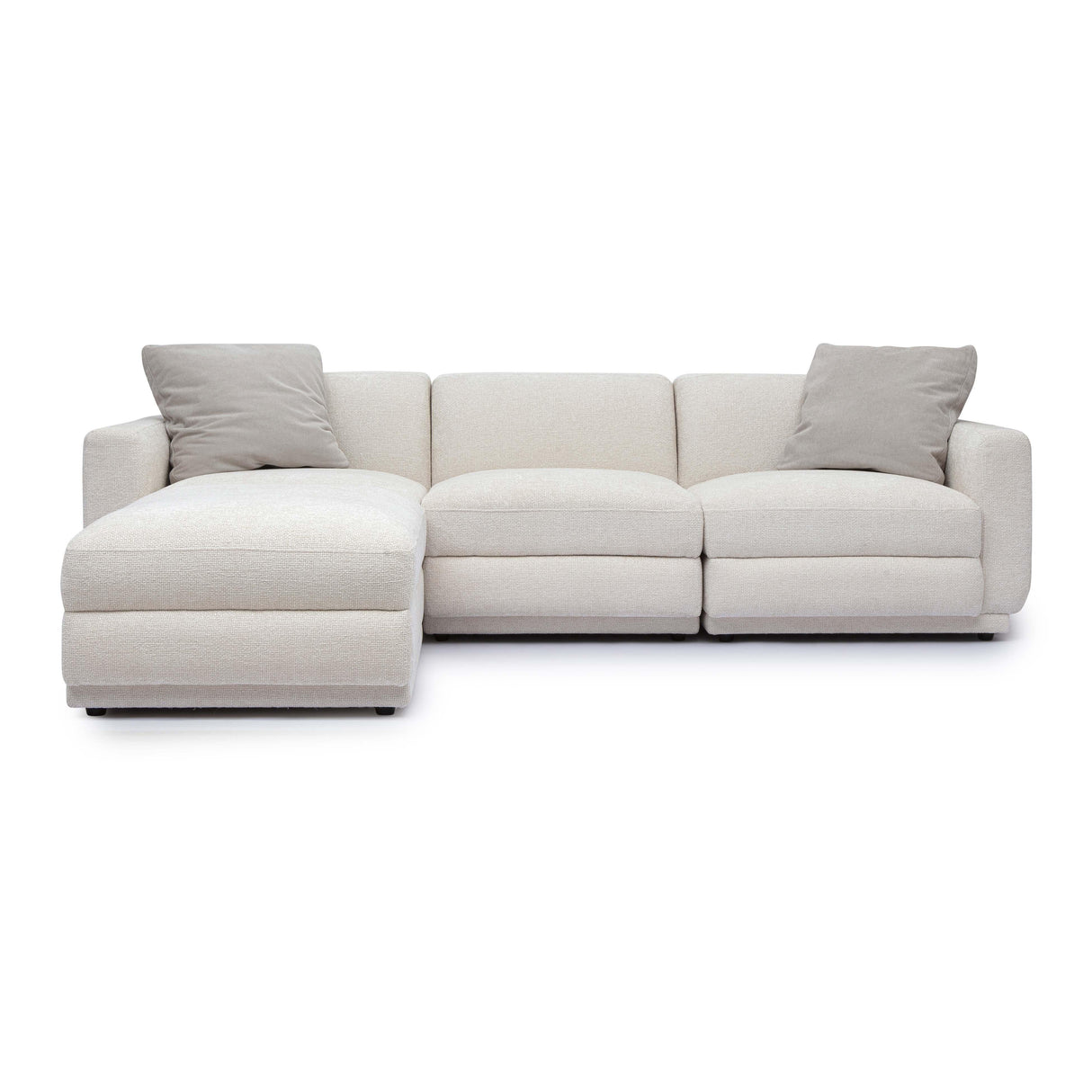 Perry Cream Chenille Modular Sectional by TOV Furniture at Eve Furniture