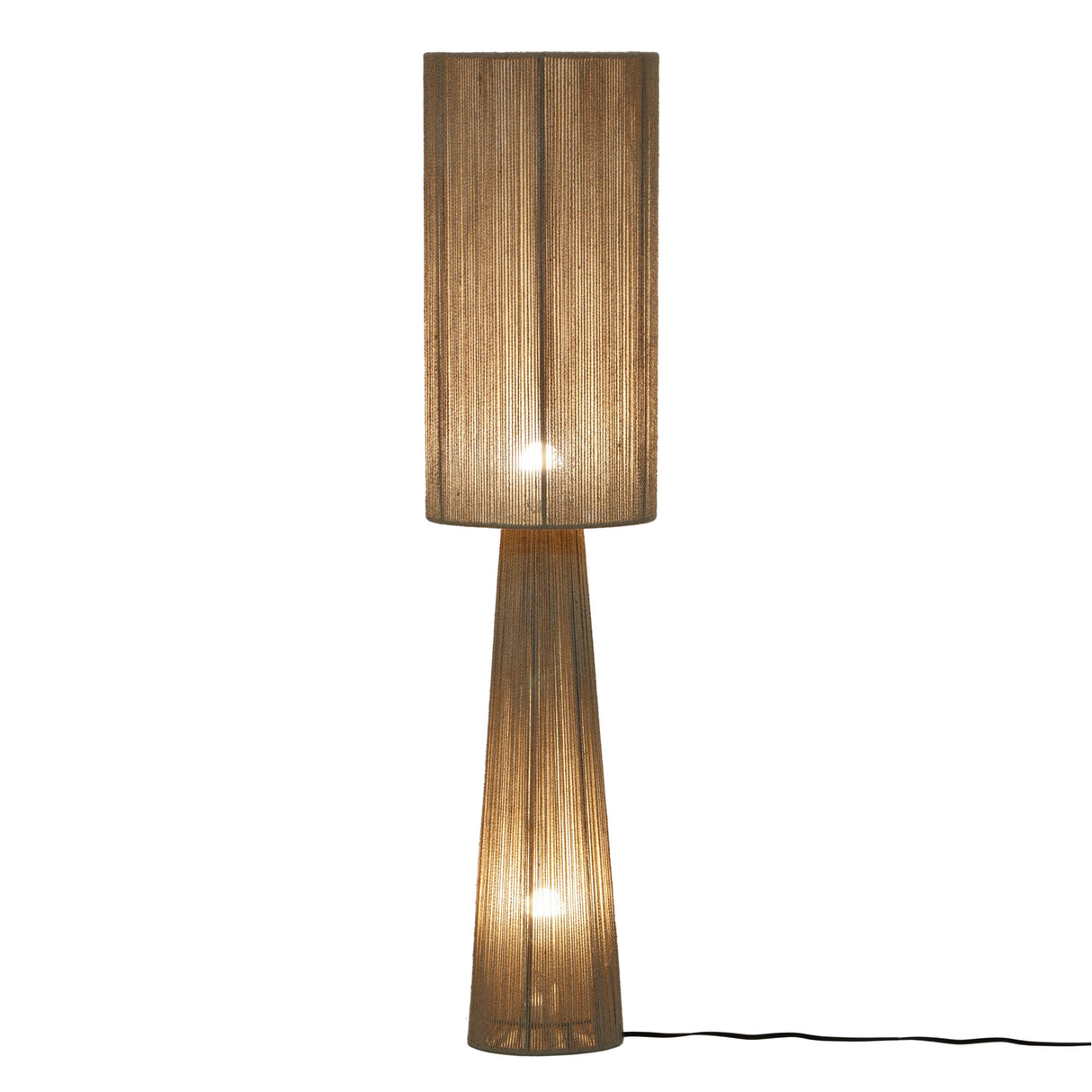 Marza Natural Jute 2-Bulb Floor Lamp by TOV Furniture at Eve Furniture