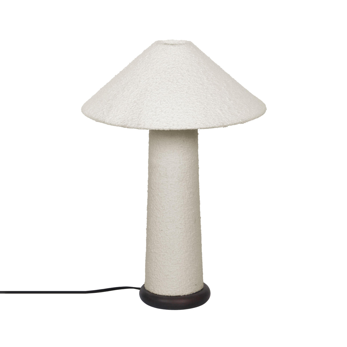Faith White Boucle Table Lamp by TOV Furniture at Eve Furniture