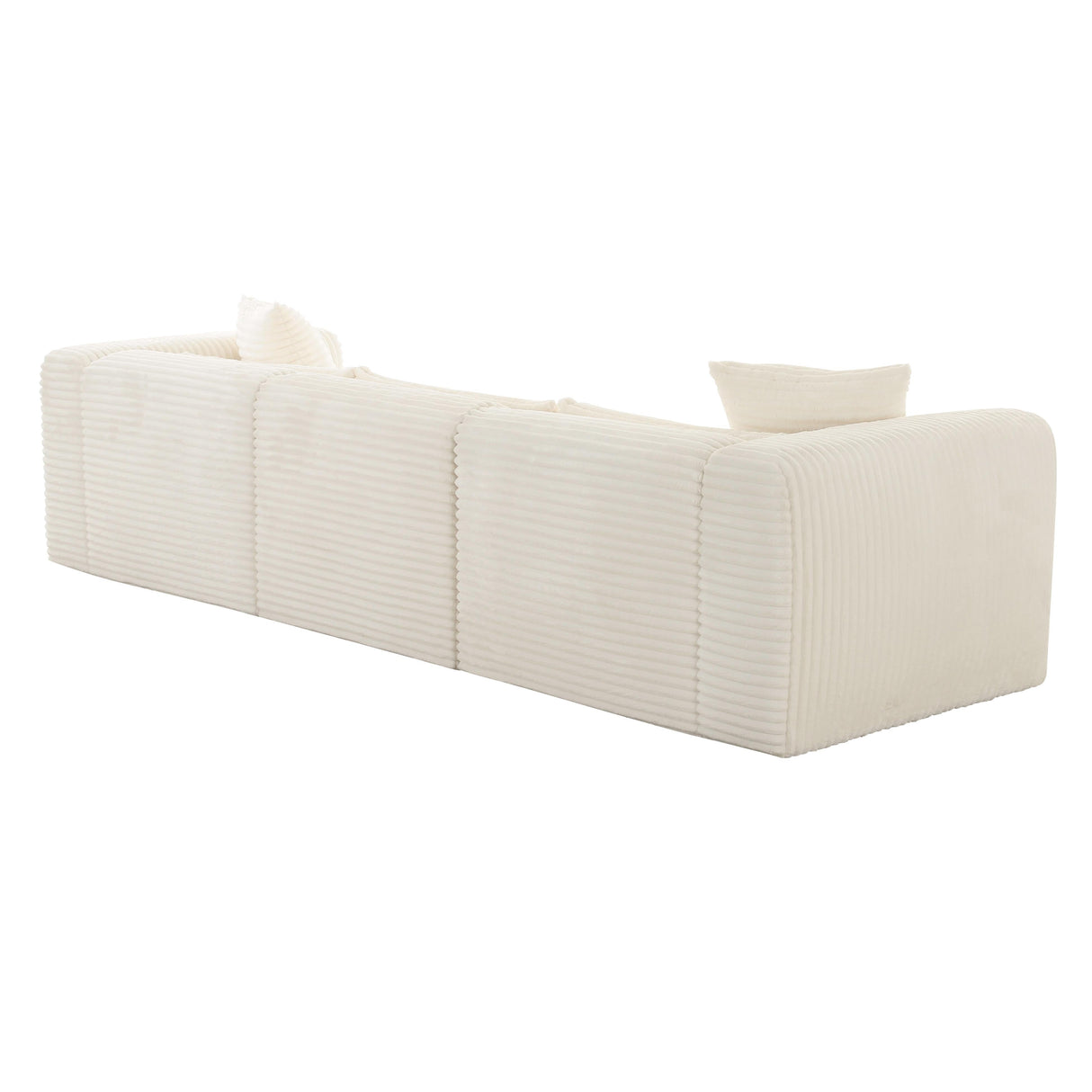 Tarra Fluffy Oversized Corduroy Modular Sofa by TOV Furniture at Eve Furniture