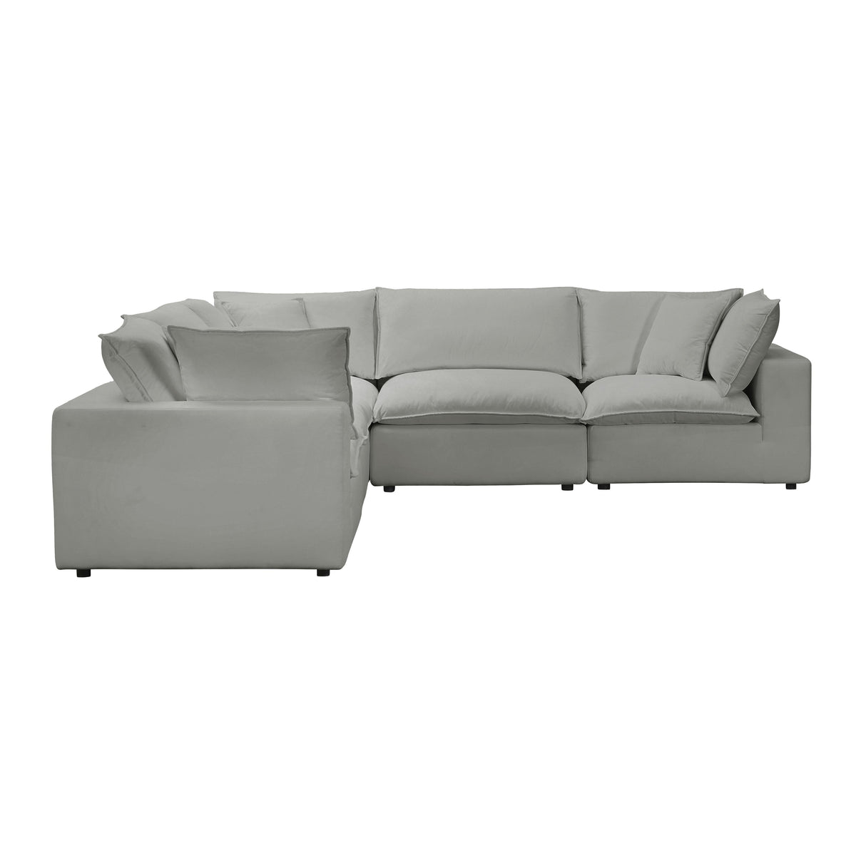 Cali Performance Fabric Modular 5-Piece L-Sectional by TOV Furniture at Eve Furniture