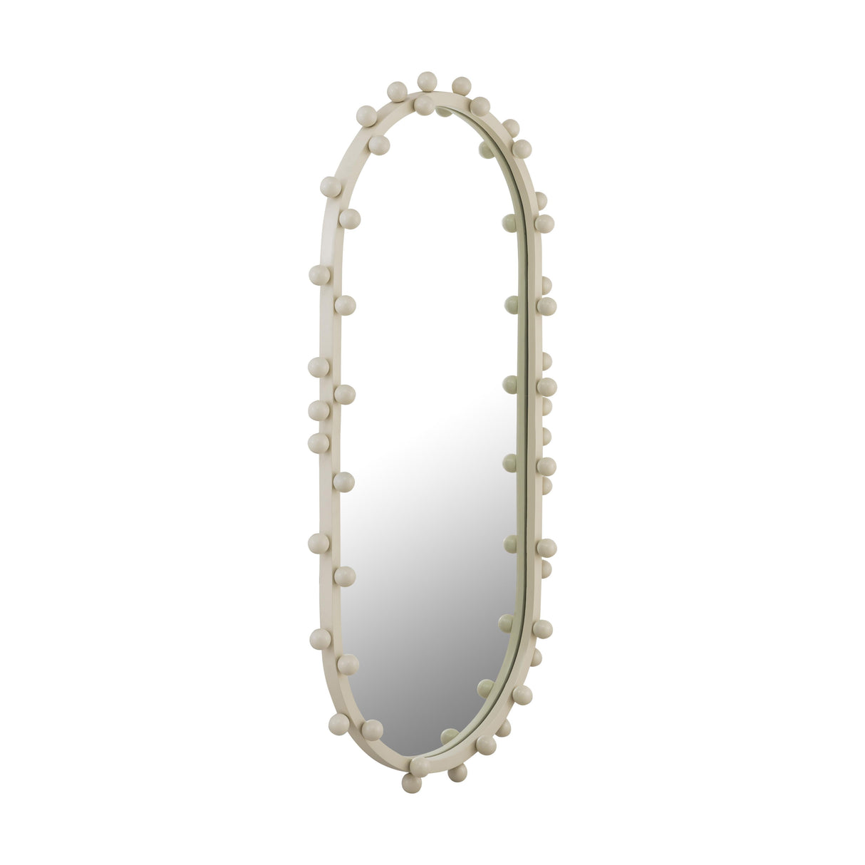 Bubbles Ivory Oval Wall Mirror by TOV Furniture at Eve Furniture