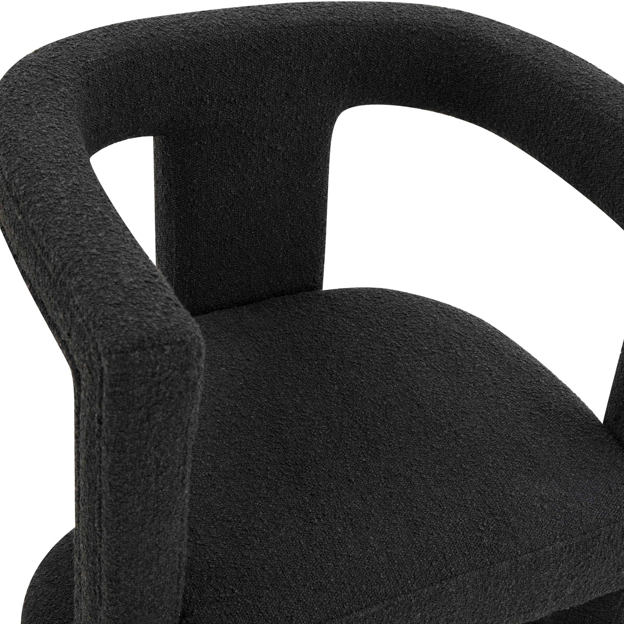 Ada Black Boucle Chair by TOV Furniture at Eve Furniture