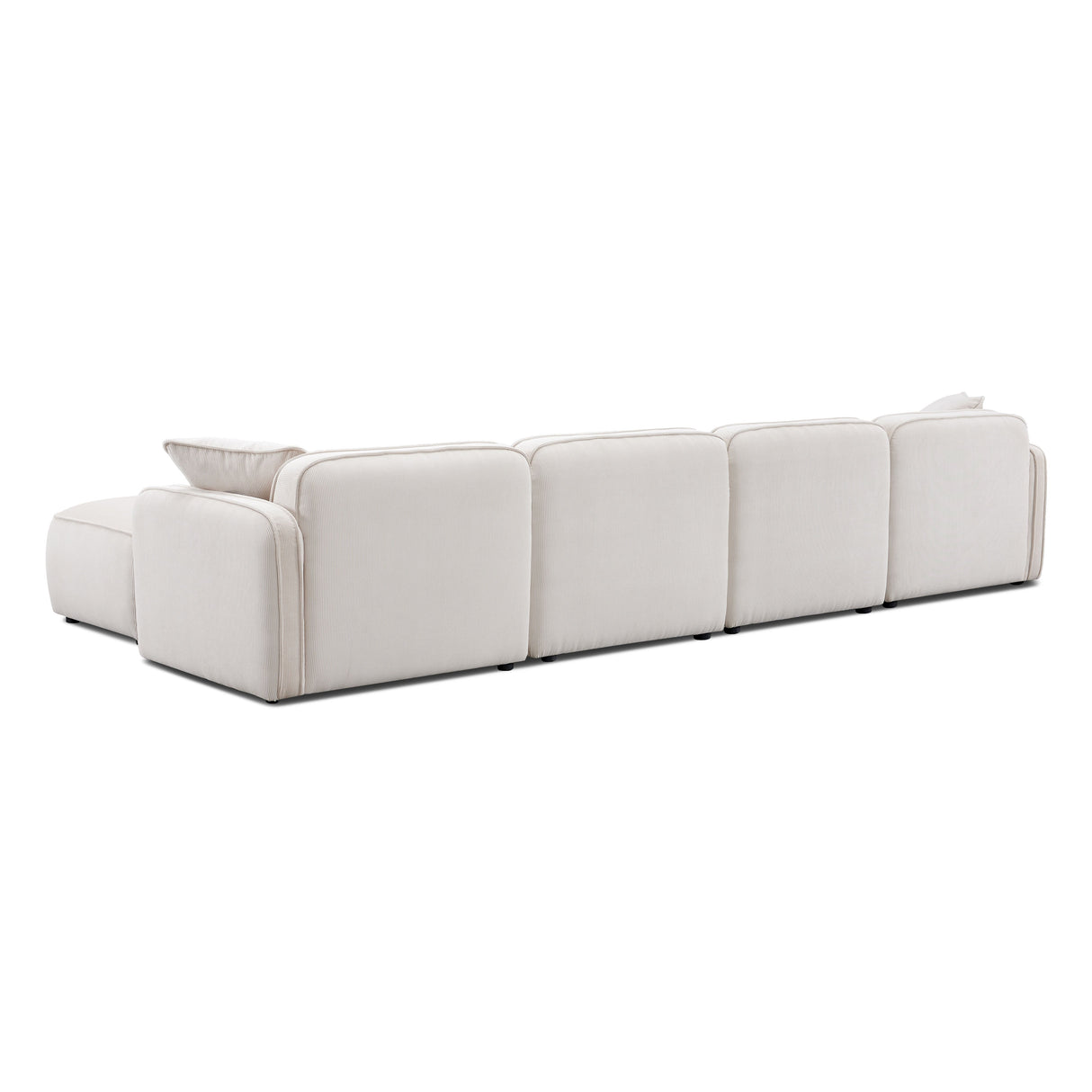 Travie Performance Corduroy Velvet 6-Piece Modular U-Sectional by TOV Furniture at Eve Furniture