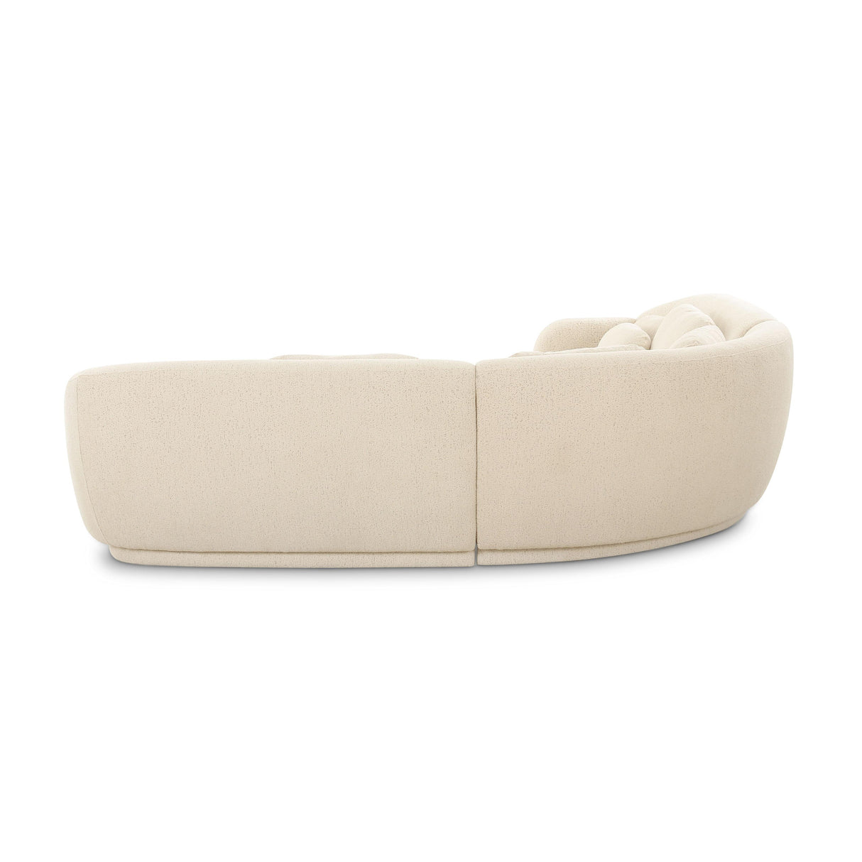 Misty Cream Boucle Modular L-Sectional by TOV Furniture at Eve Furniture