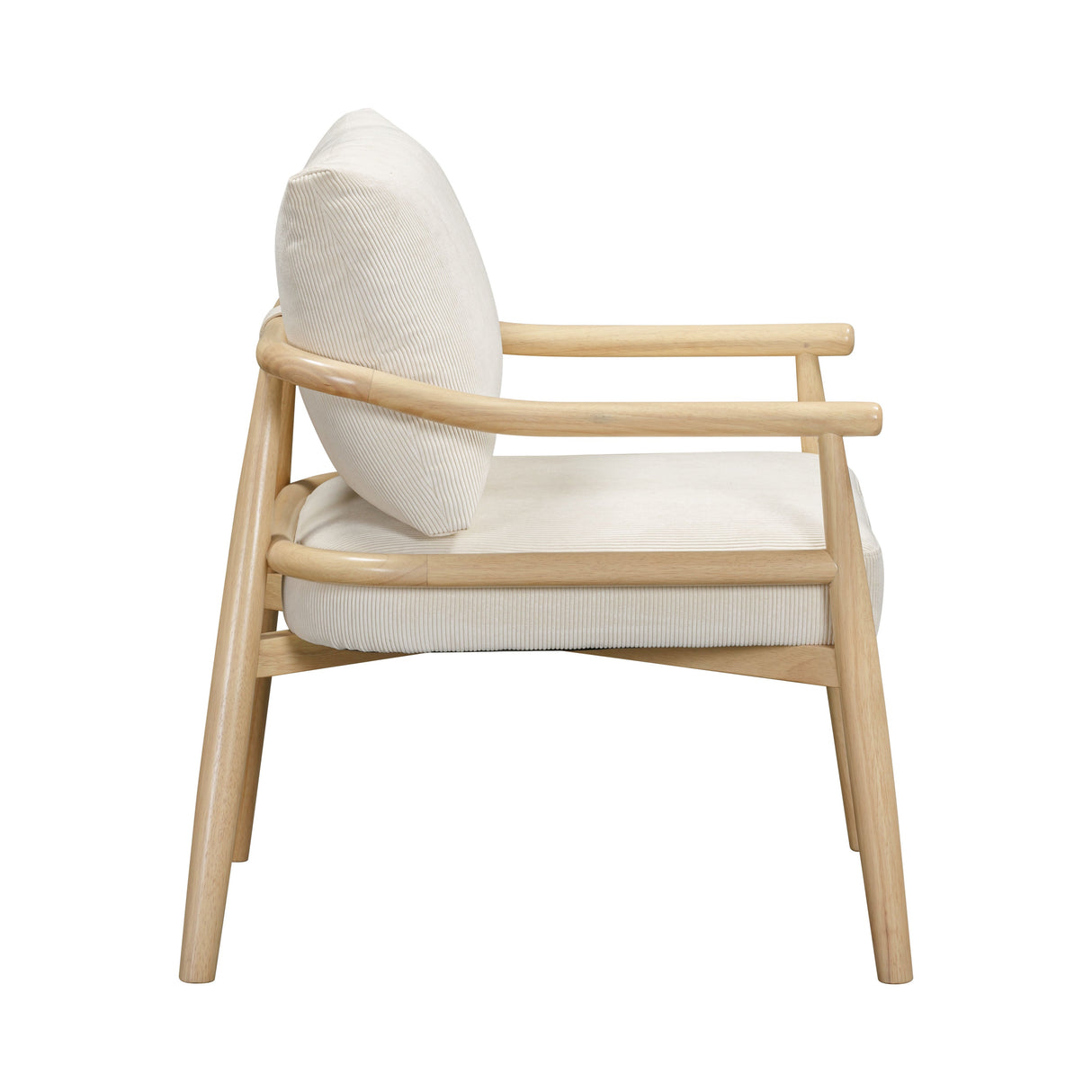Dixie Cream Performance Corduroy Accent Chair by TOV Furniture at Eve Furniture