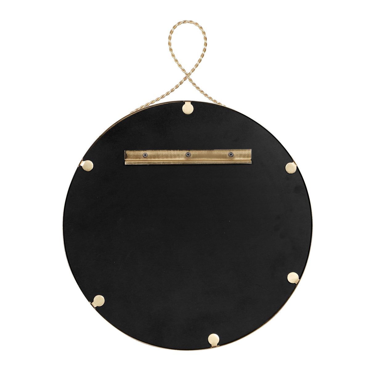 Ravina Braided Brass Round Wall Mirror by TOV Furniture at Eve Furniture