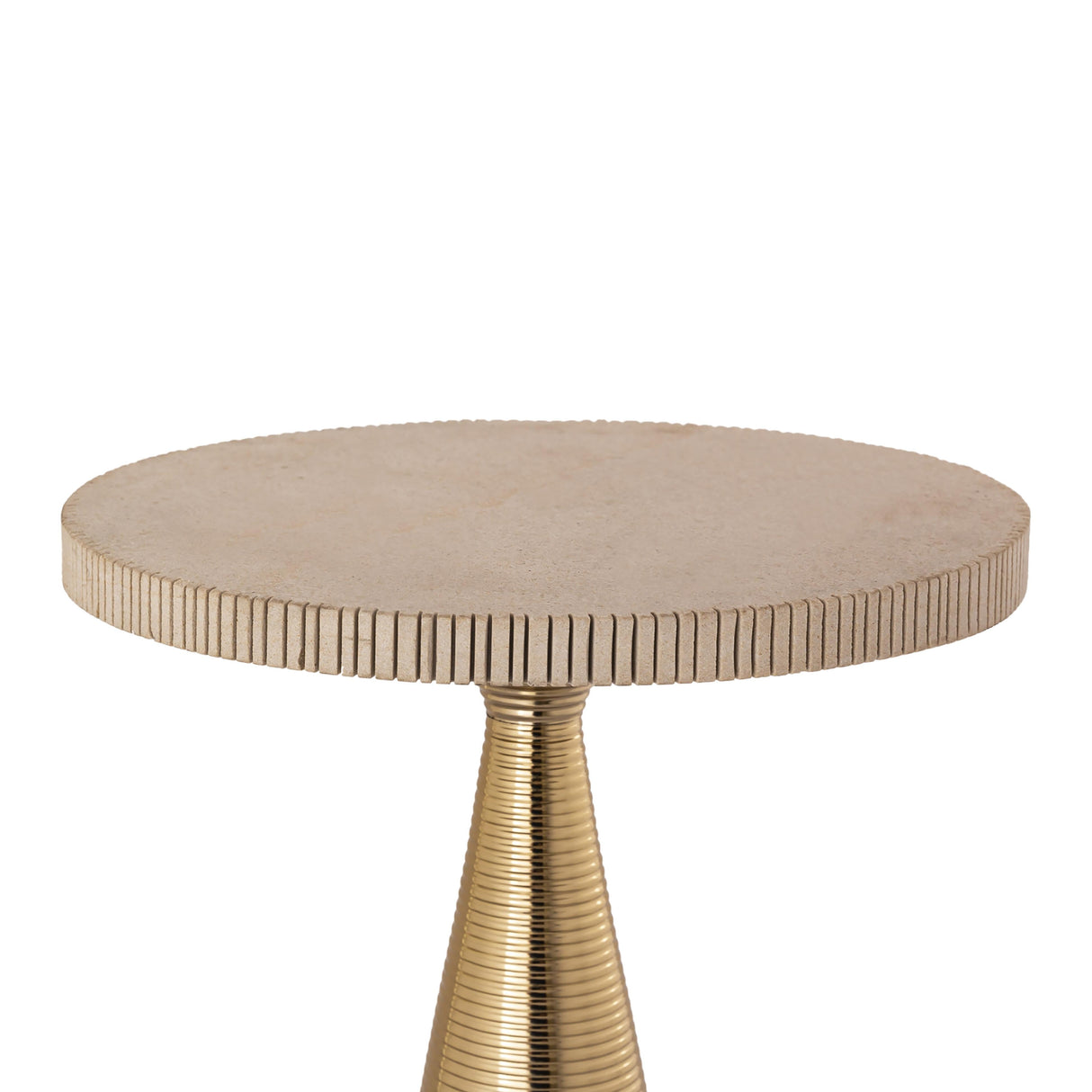 Celeste Ribbed Side Table by TOV Furniture at Eve Furniture
