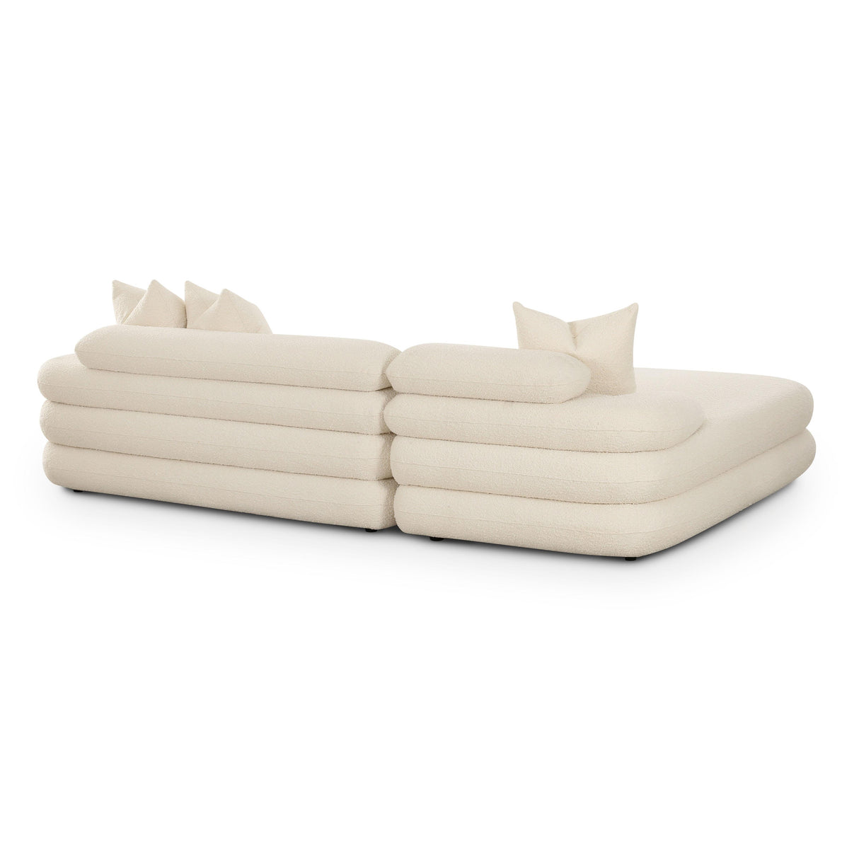 Lulu Cream Boucle Modular Sectional by TOV Furniture at Eve Furniture
