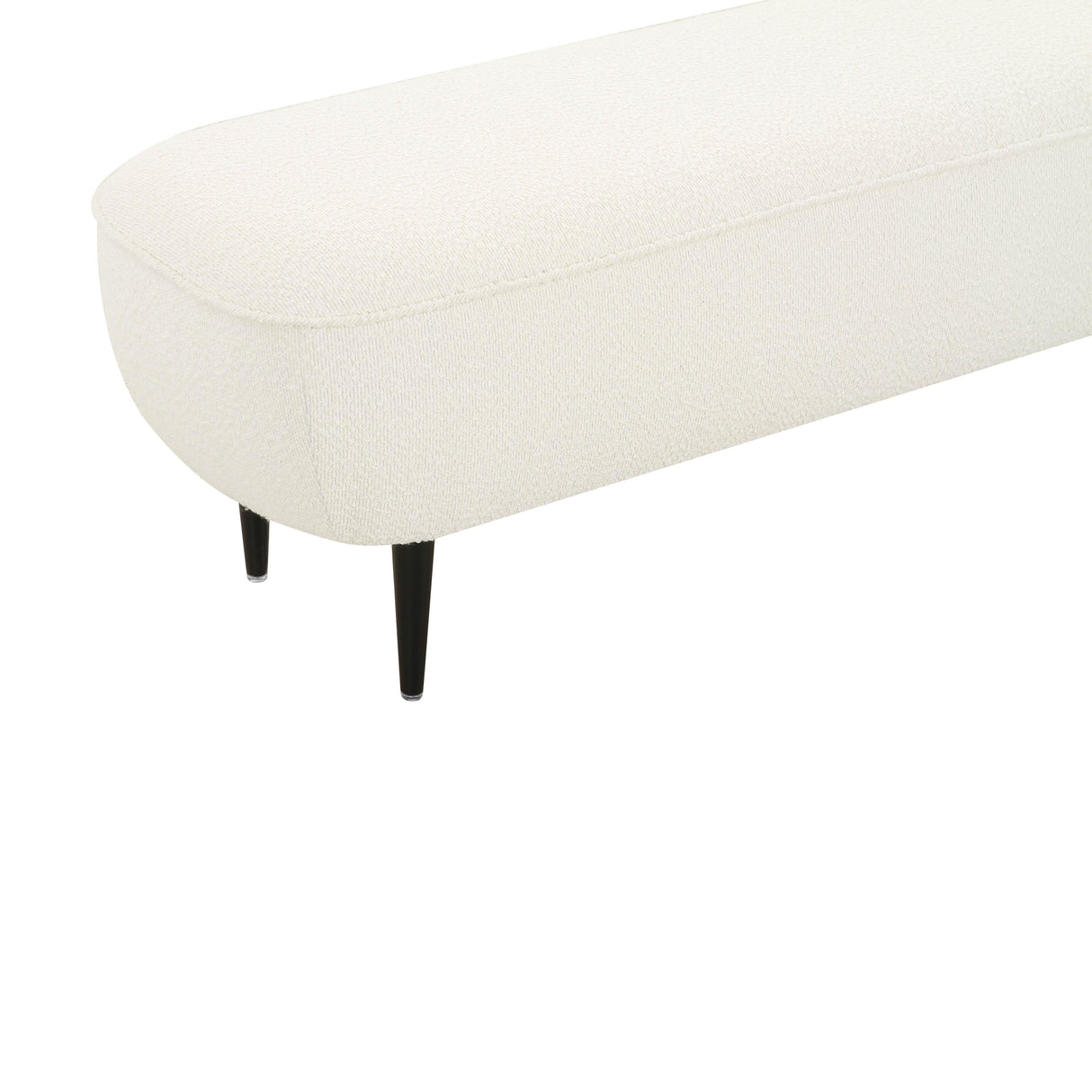 Denise Cream Boucle Bench by TOV Furniture at Eve Furniture